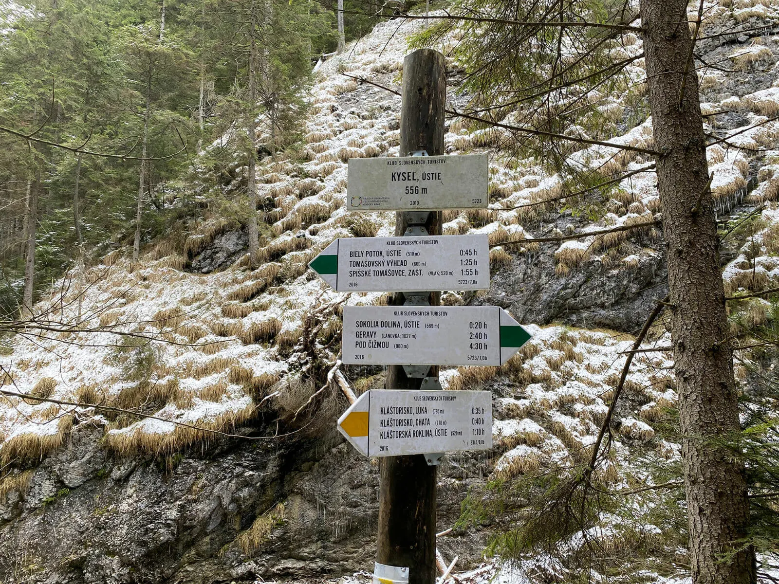 Kyseľ (štart) in Slovak Paradise